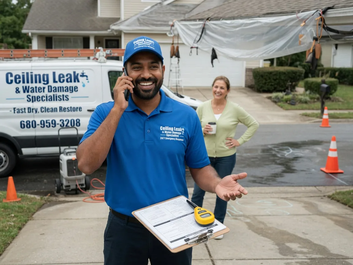 Ceiling Leak Cleanup Lucas, IA FAQs